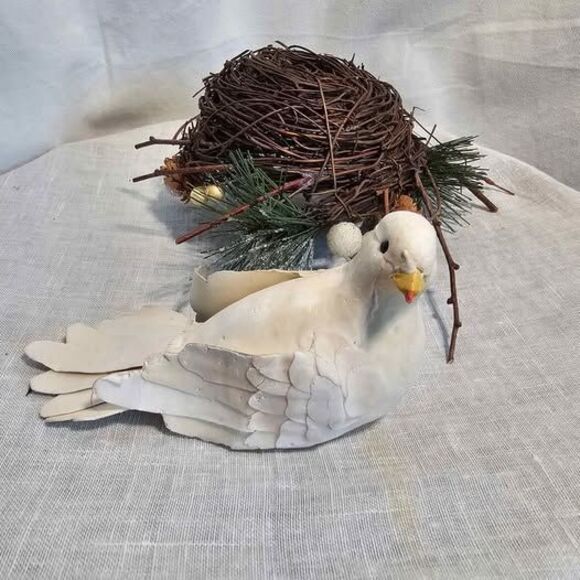 Birds Nest & Bird Christmas Holiday Decoration Tree - Picture 5 of 5